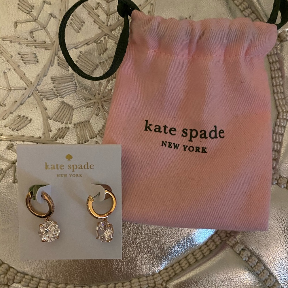 LTO ‼️NWT 🌟 Kate Spade Rose Gold Droplet Hoops